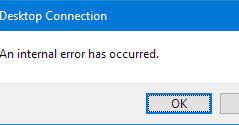 Fix: Remote Desktop Connection ‘ An Internal Error has Occurred’ ~ Last ...