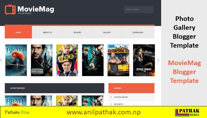 Photo Gallery Blogger Template - MovieMag Blogger Template Photo Gallery Blogger Template - MovieMag Blogger Template