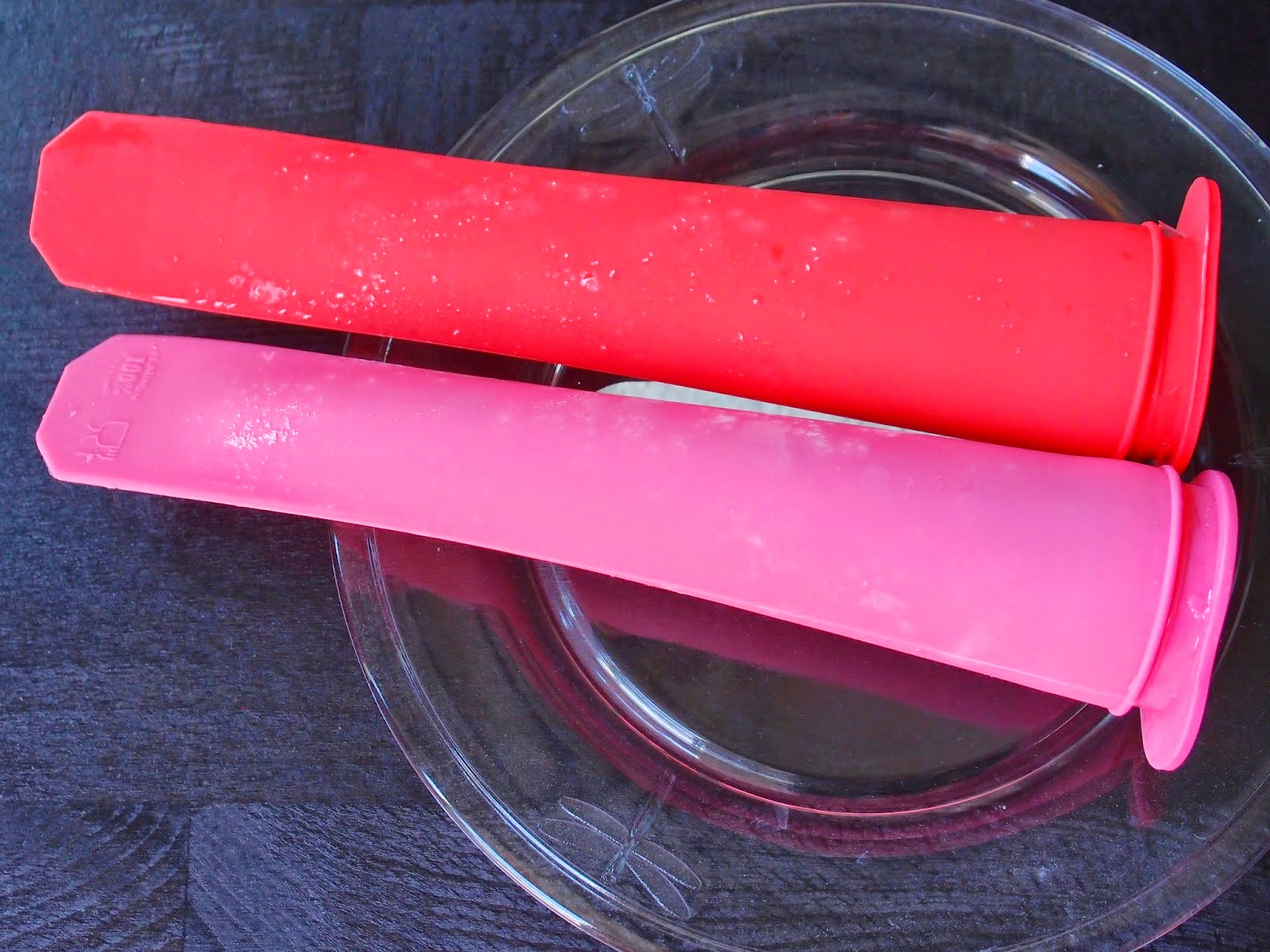 The VegHog Strawberrylime cider ice lollies