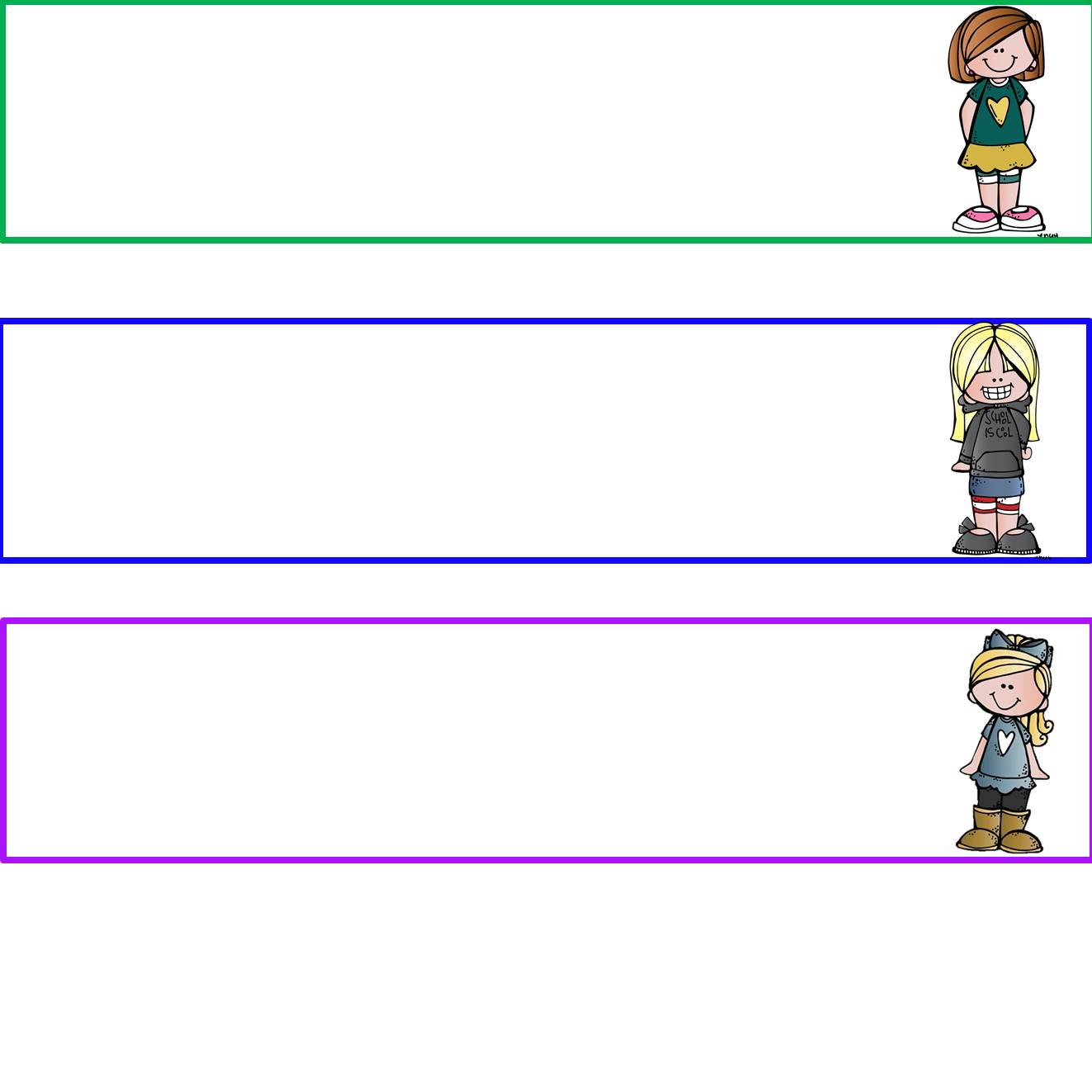 artrageous FUN Editable Name Tags (QLD Font) and Featuring Melonheadz