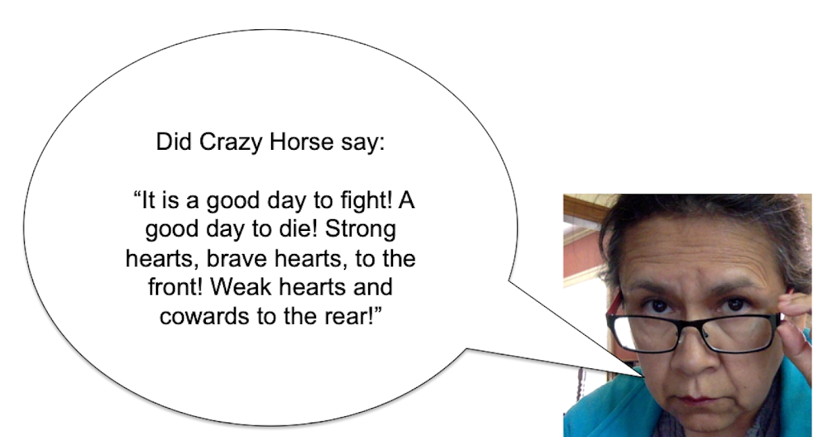 An Open Letter to Anyone Writing or Editing or Reviewing or Using a Children's Book about Crazy Horse