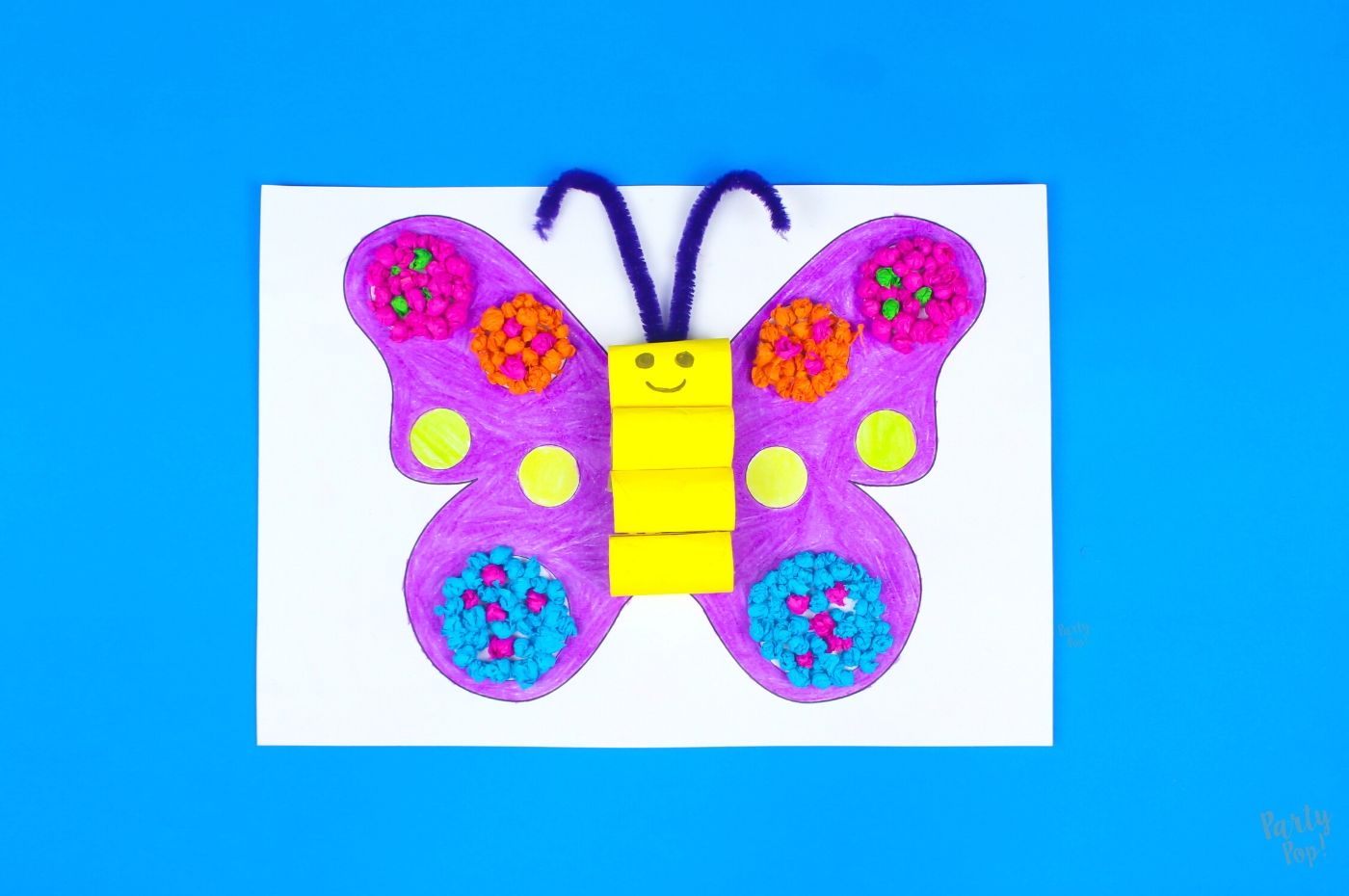 Treinta inercia excusa Actividades para niños - Idea Mariposa 🦋 | PartyPop DIY