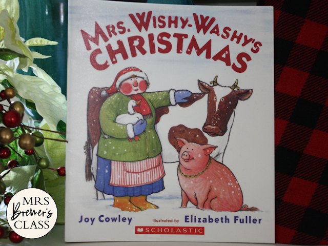 Mrs Wishy Washys Christmas  book study unit Common Core literacy companion activities with craftivity and class book K-1