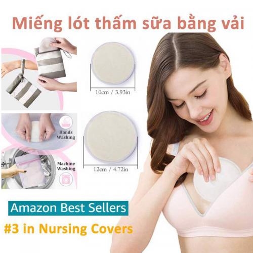 Miếng lót thấm sữa giặt được Babuu( hộp 8 miếng)