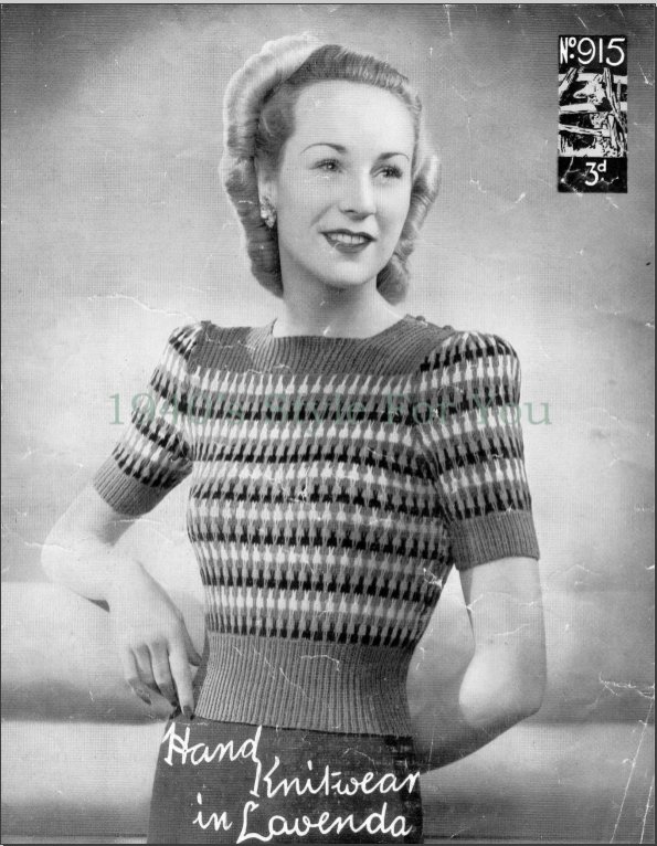 Vintage Follies: Finished knit #4: Rainbow Jumper