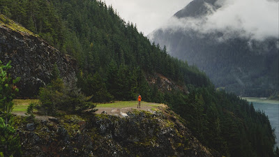 Wallpaper lonely man, nature, forest, hill, travel Wallpaper lonely man, nature, forest, hill, travel