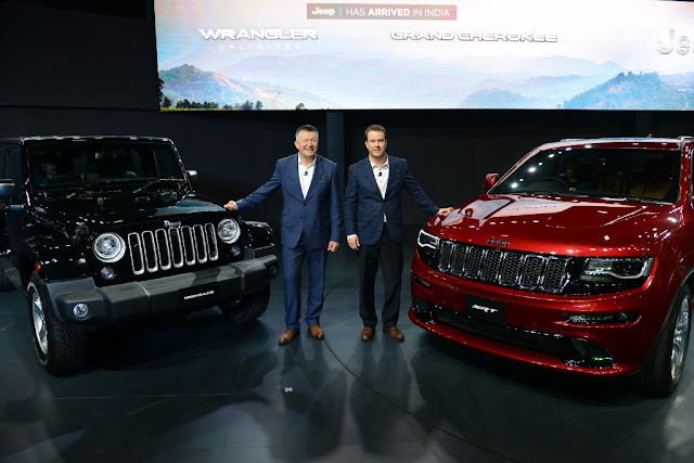 Jeep Wrangler Unlimited, Kevin Flynn, Jim Morrison and Jeep Grand Cherokee SRT Auto Expo 2016 India