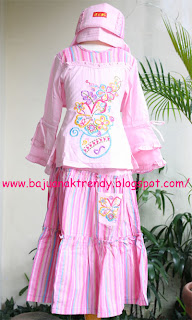  baju anak tas anak Baju anak muslim Pink Bunga