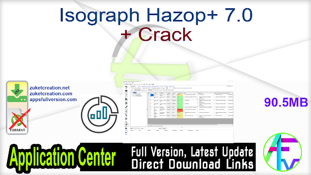 Isograph Hazop+ 7.0 + Crack Isograph Hazop+ 7.0 + Crack