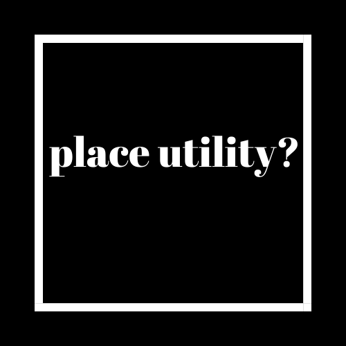 What is a place utility? place utility Definition.