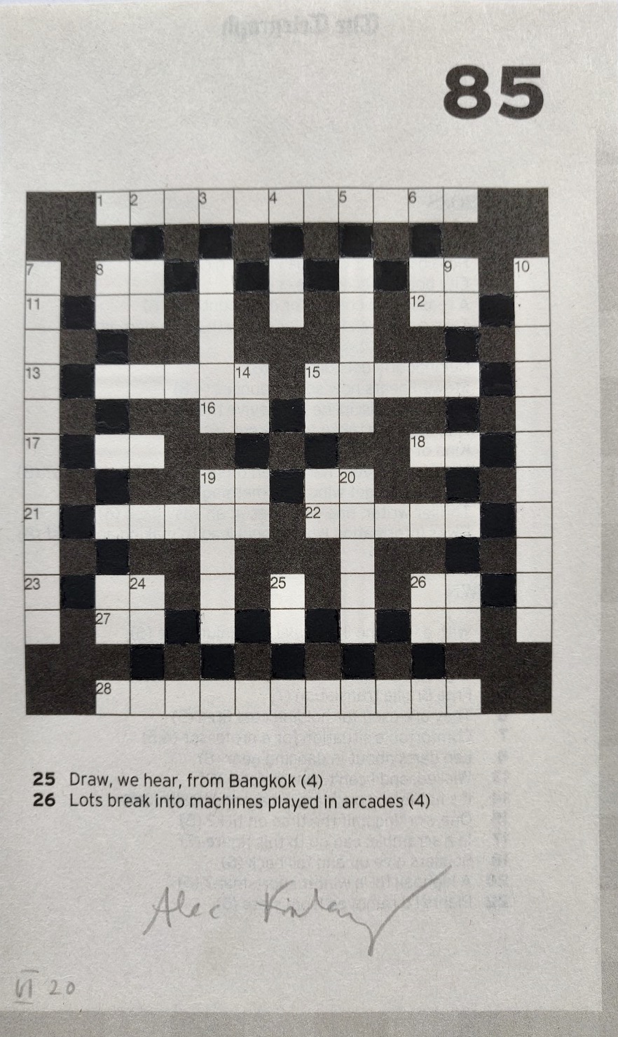 Day of Access crossword drawings