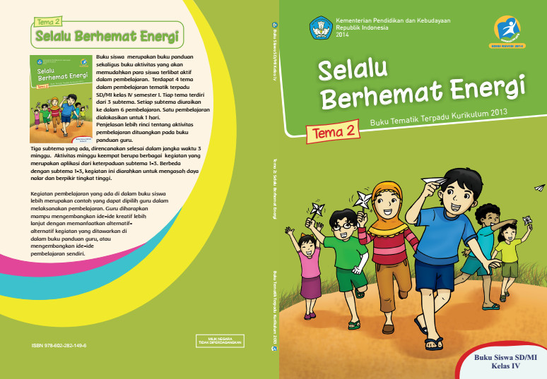 Download Buku Tematik Kurikulum 2013 SD/MI Kelas 4 Tema 2 Selalu Berhemat Energi Edisi Revisi Format PDF
