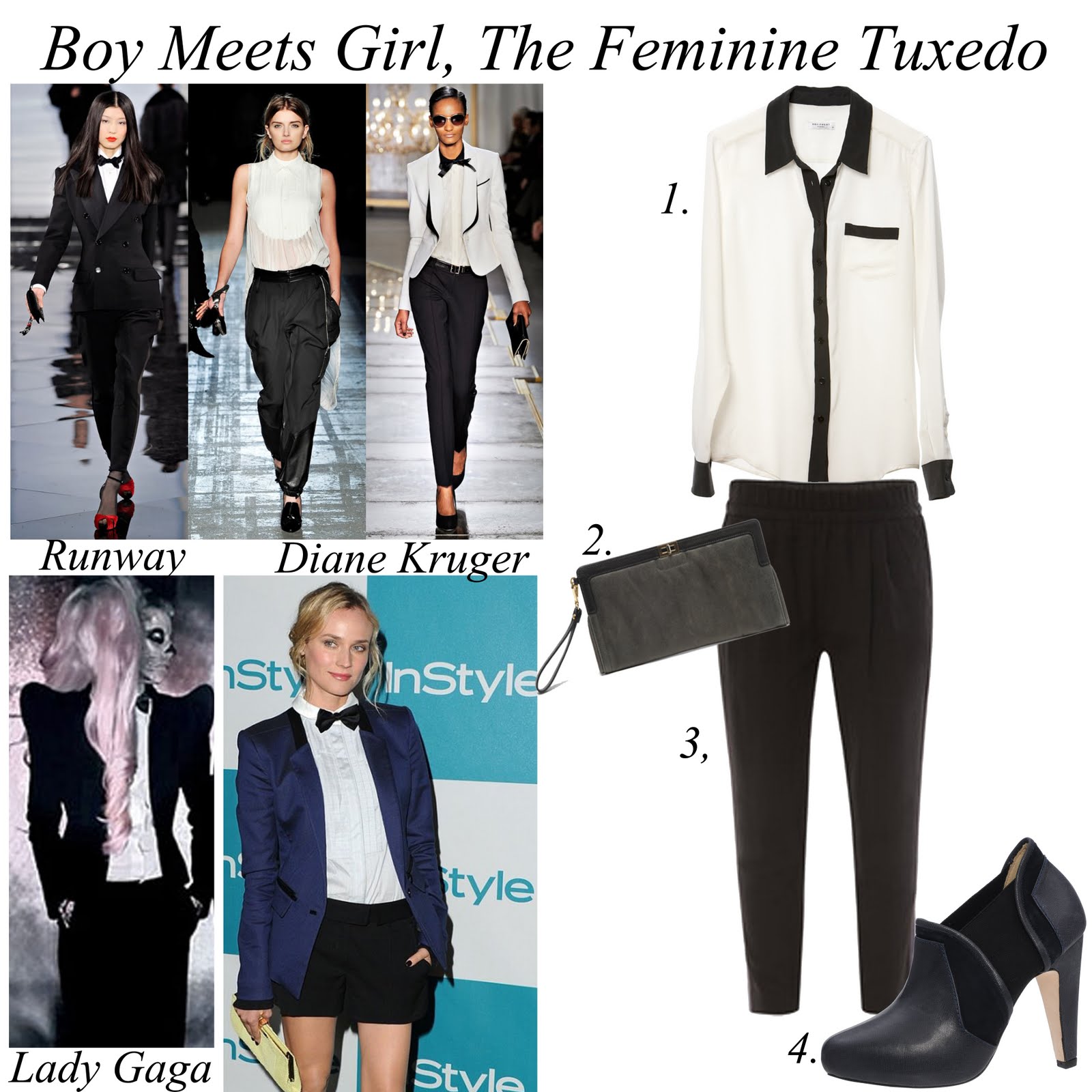 Be and D: Taste of Tuesday: The Feminine Tuxedo