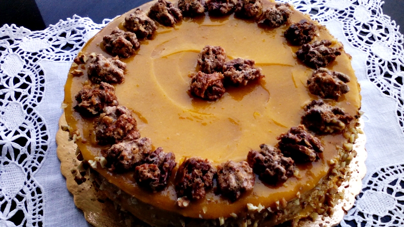 receita + nozes caramelizadas