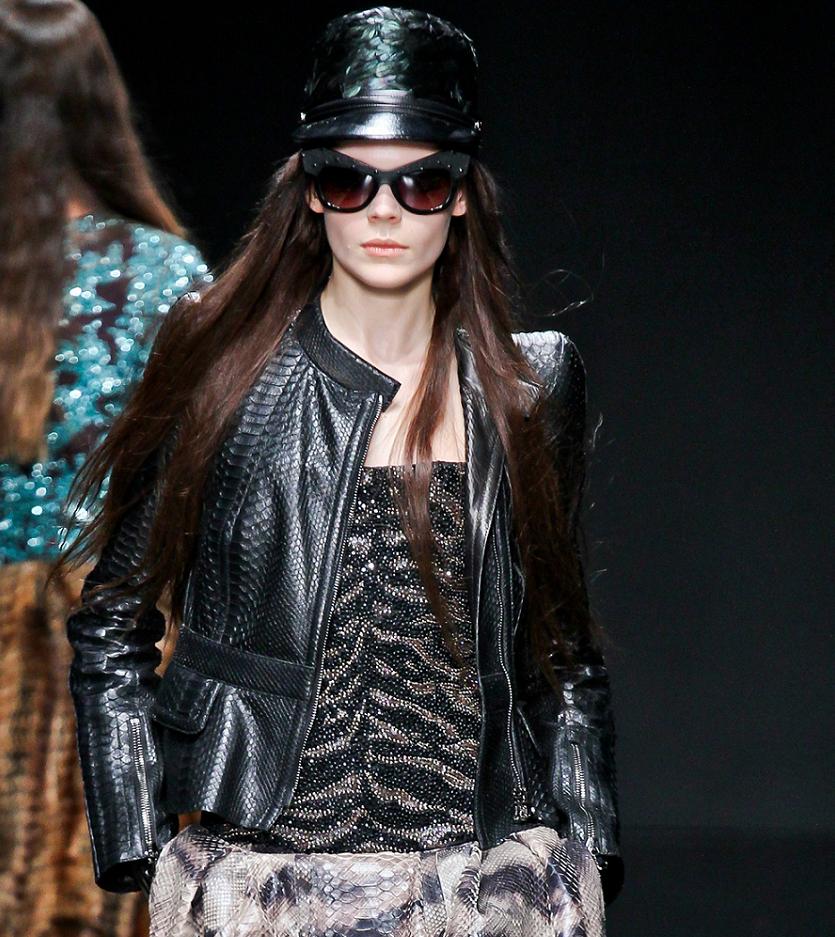 Fashion & Lifestyle: Roberto Cavalli Leather Jackets Fall 2012 Womenswear