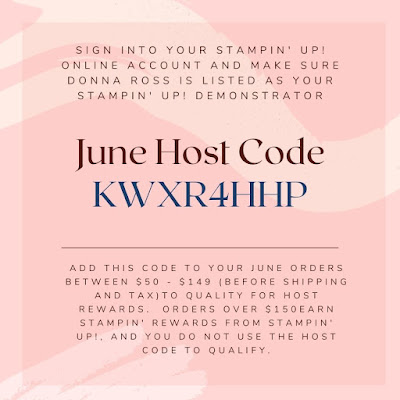 Stampin' Up! Host Code June 2021