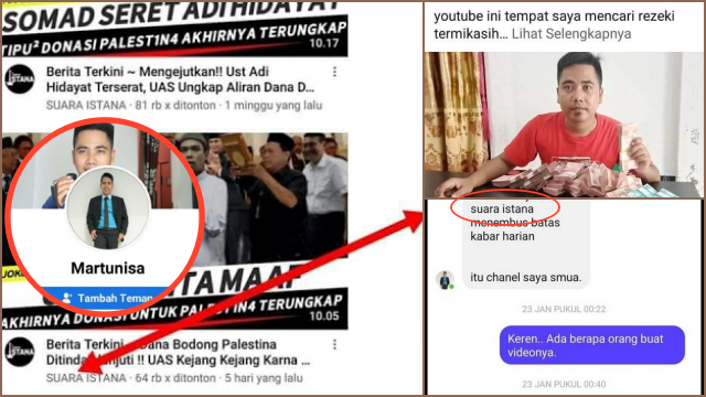 Martunisa Diduga Pemilik Akun Youtube Pemfitnah Ustadz Adi Hidayat, tapi Ngaku Bukan Channel Dia