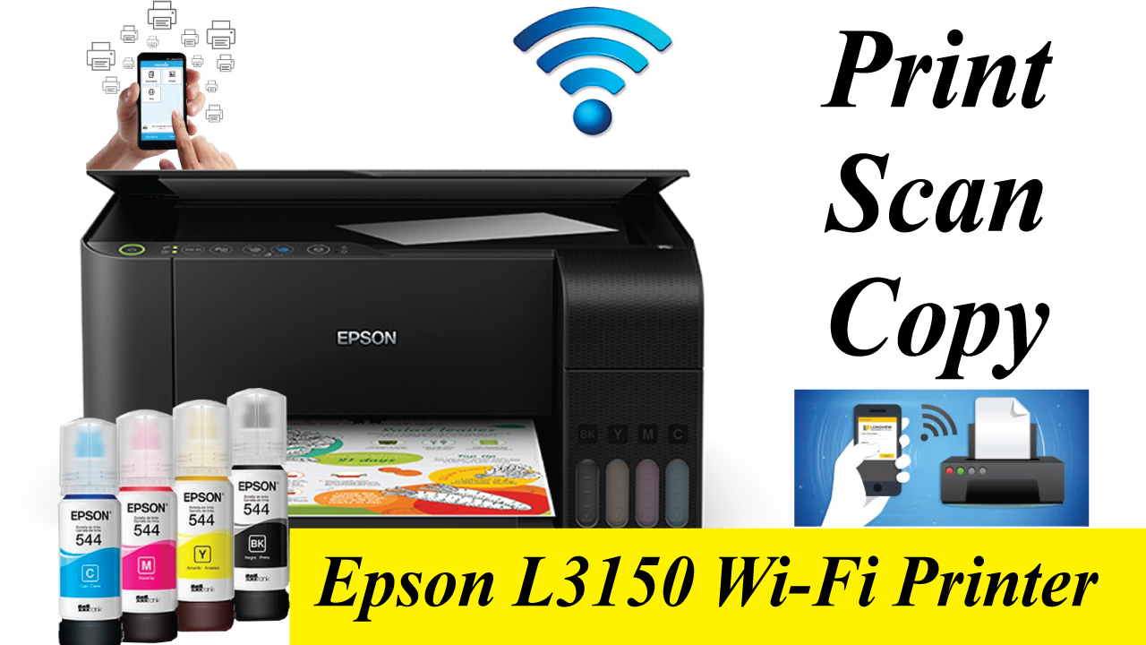 Epson EcoTank L3150 WiFi Multifunction Eco InkTank Systems Printer for