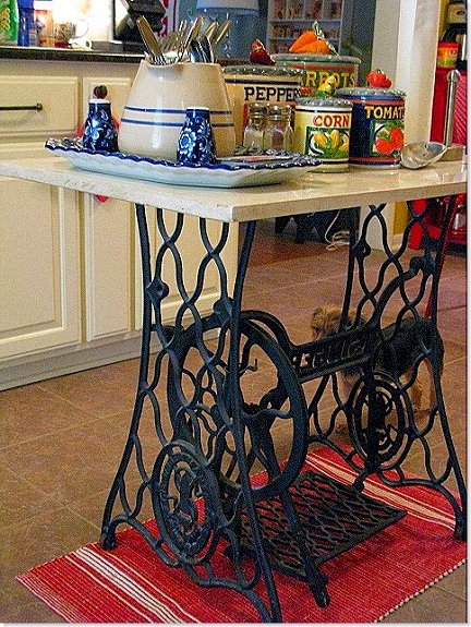 Dishfunctional Designs: Antique Treadle Sewing Machines Upcycled