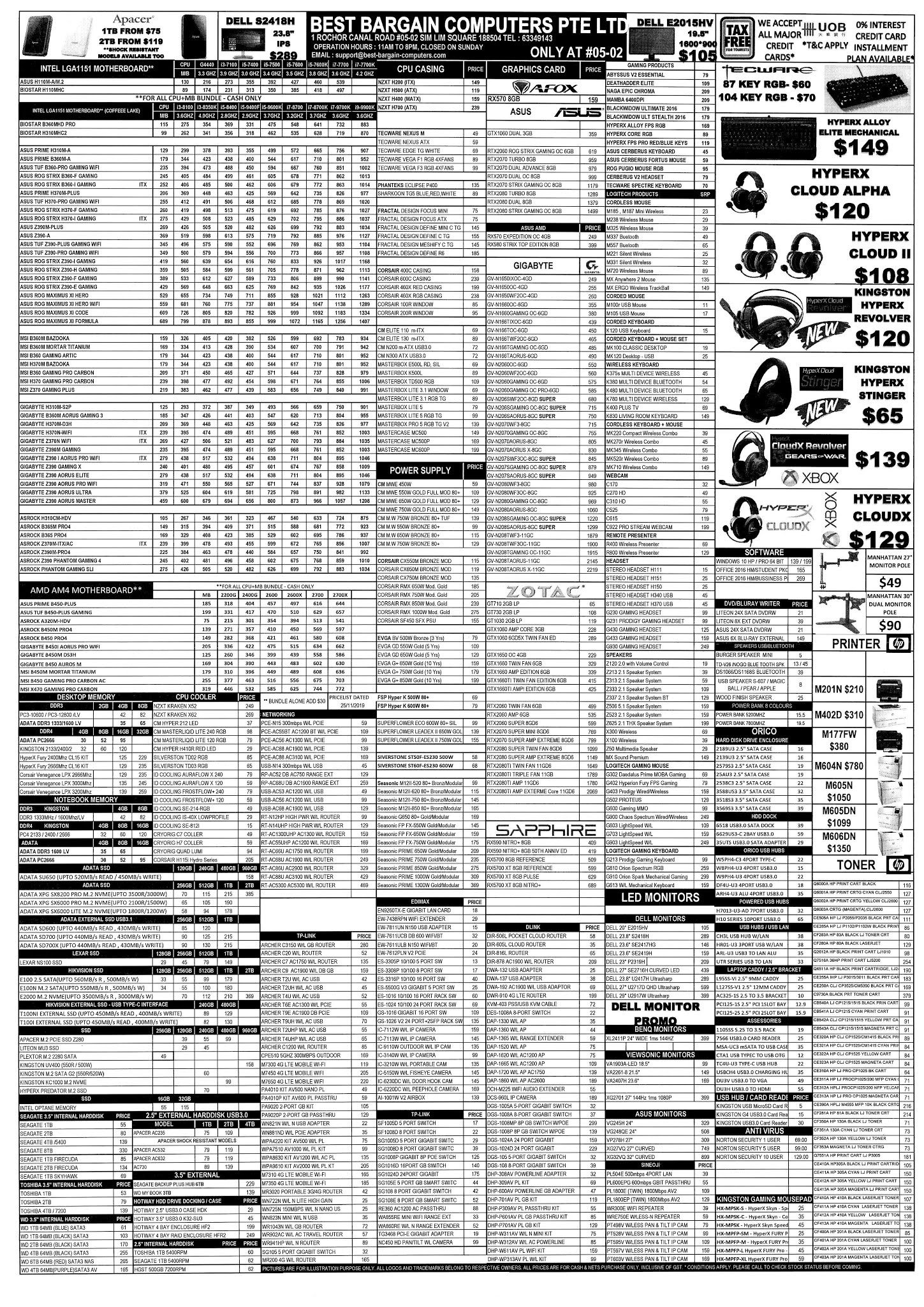SG PC Fair Online Brochures, Flyers and Price List Best Bargain