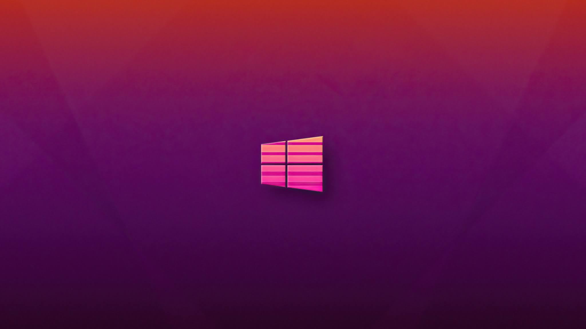 Windows 10 Logo Retrowave Wallpaper Xfxwallpapers