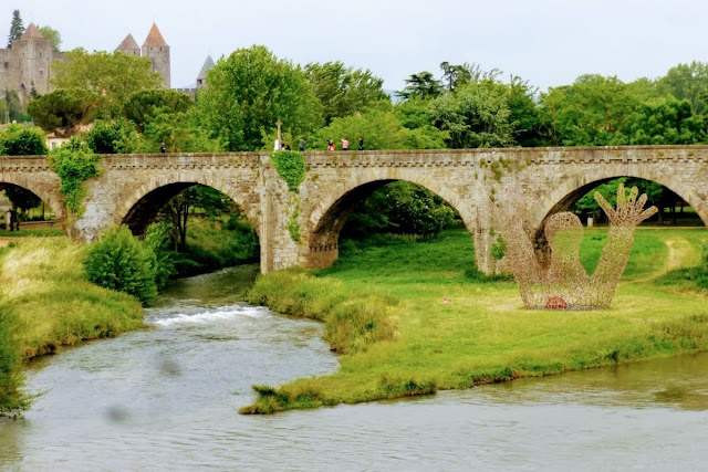 Bridge to La Cité in Carcassonne