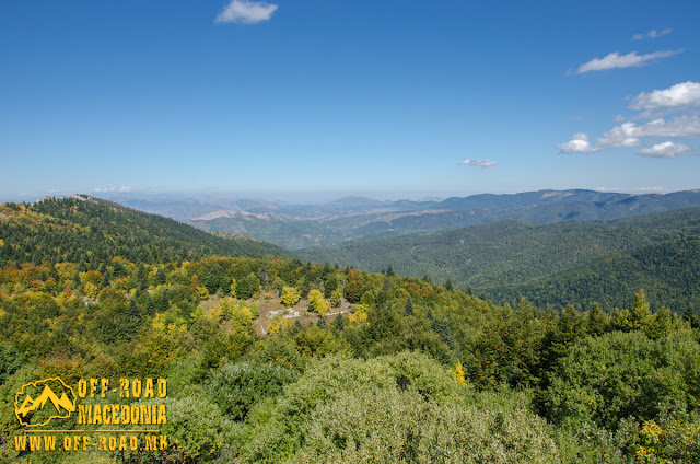 View from Sokol area, WW1 location on Nidze Mountain, Macedonia