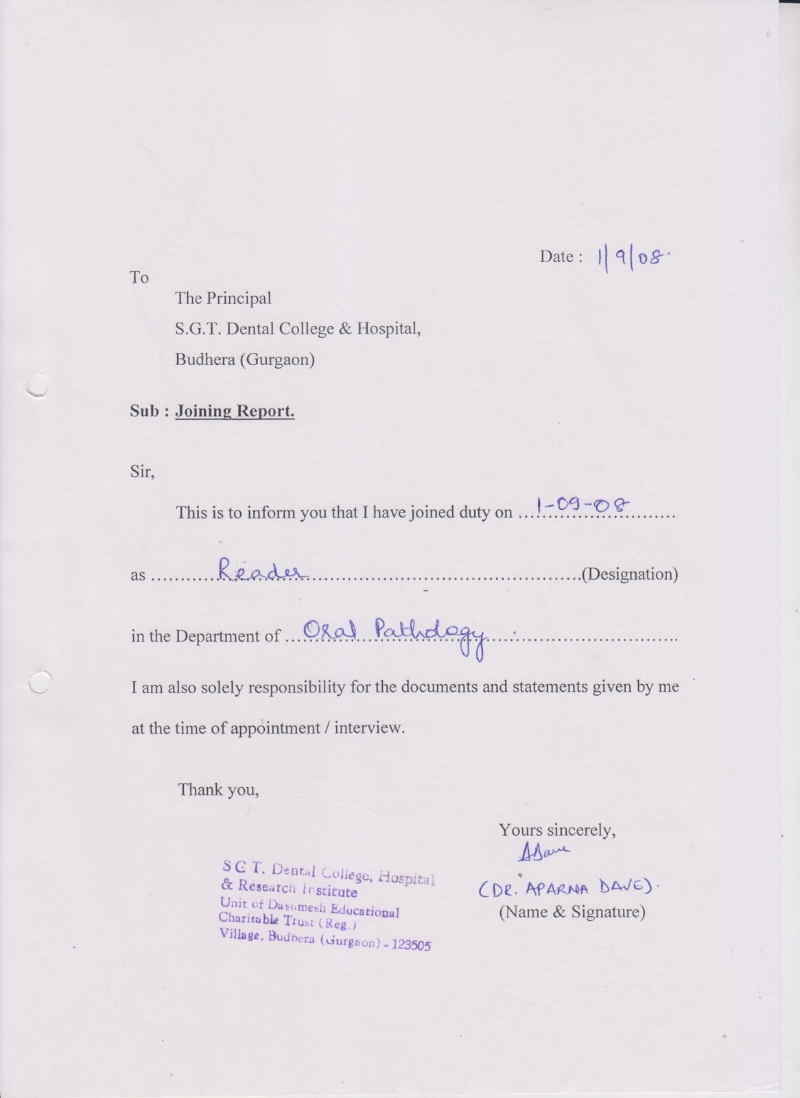 joining-report-scribd-india