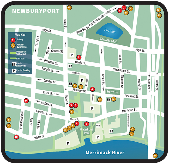 Map Of Newburyport Ma Newburyport Artwalk: Map
