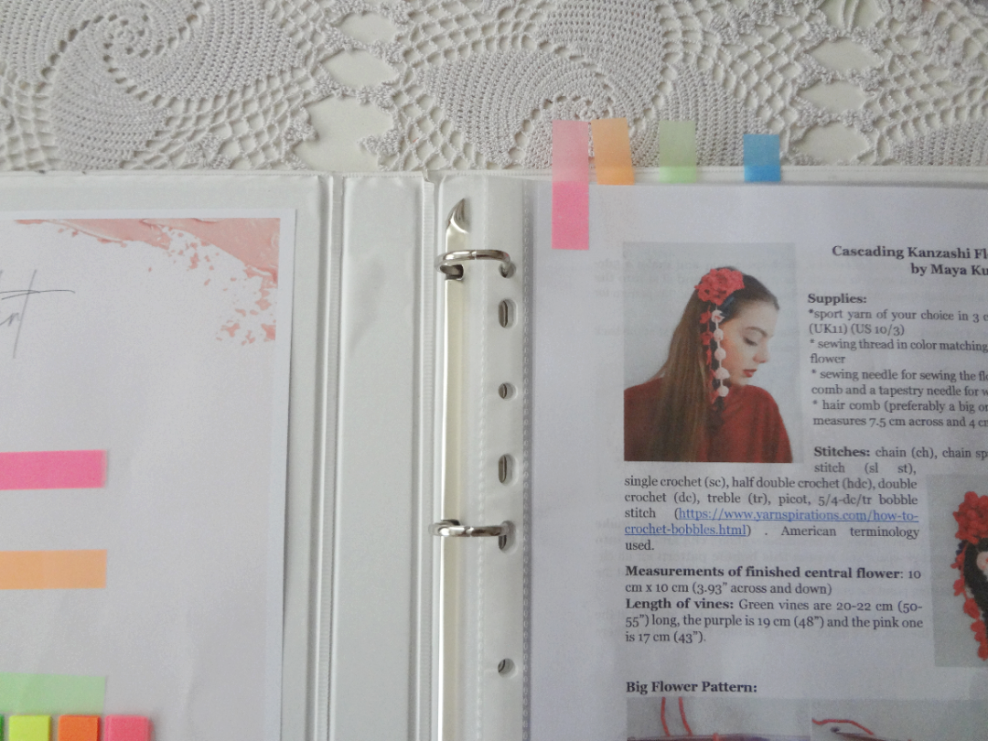 Little Treasures How to Store (Crochet) Patterns