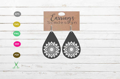 Download Free Svgs For Faux Leather Earrings PSD Mockup Templates