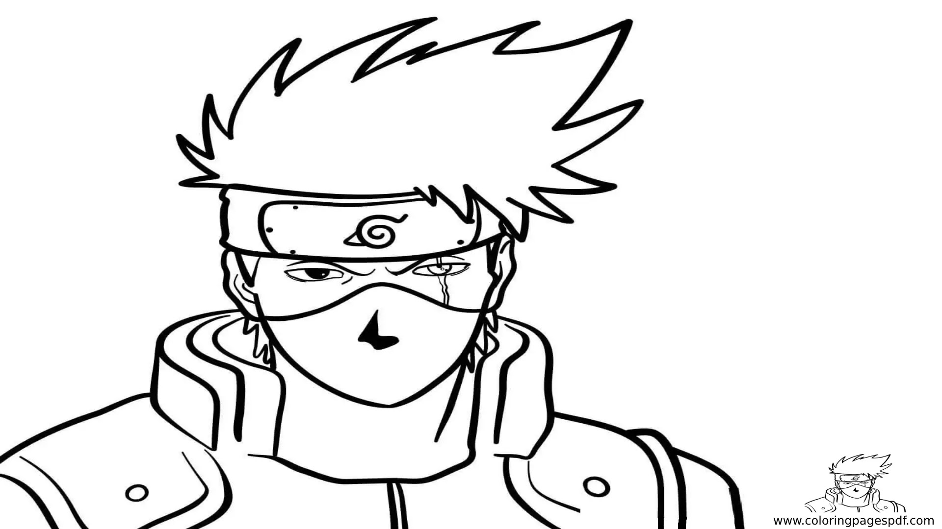 Coloring Page Of Kakashi Hatake