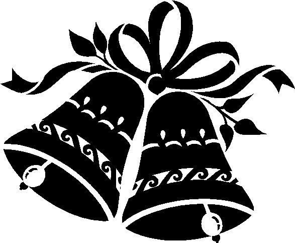 wedding bells clipart black and white free - photo #23
