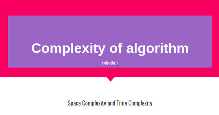 Complexity of algorithm in data structure
