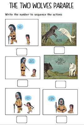 HAPPY LITTLE INDIANS!: The Two Wolves Parable - A Sioux legend 9th of May