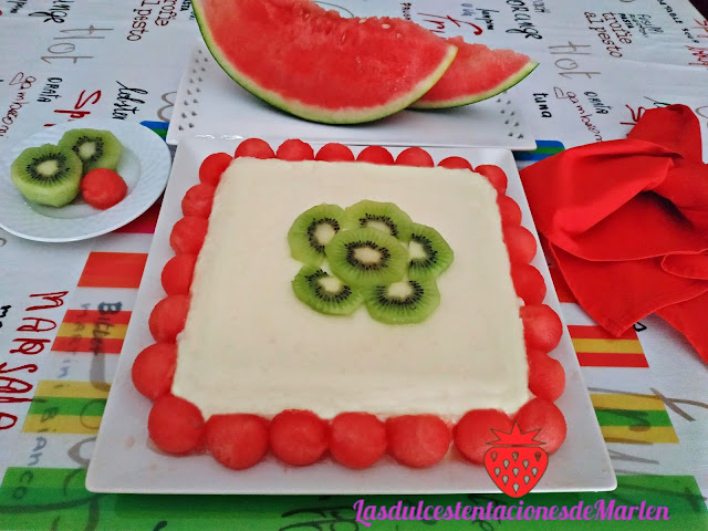 Pudin De Melón Con Sandia
