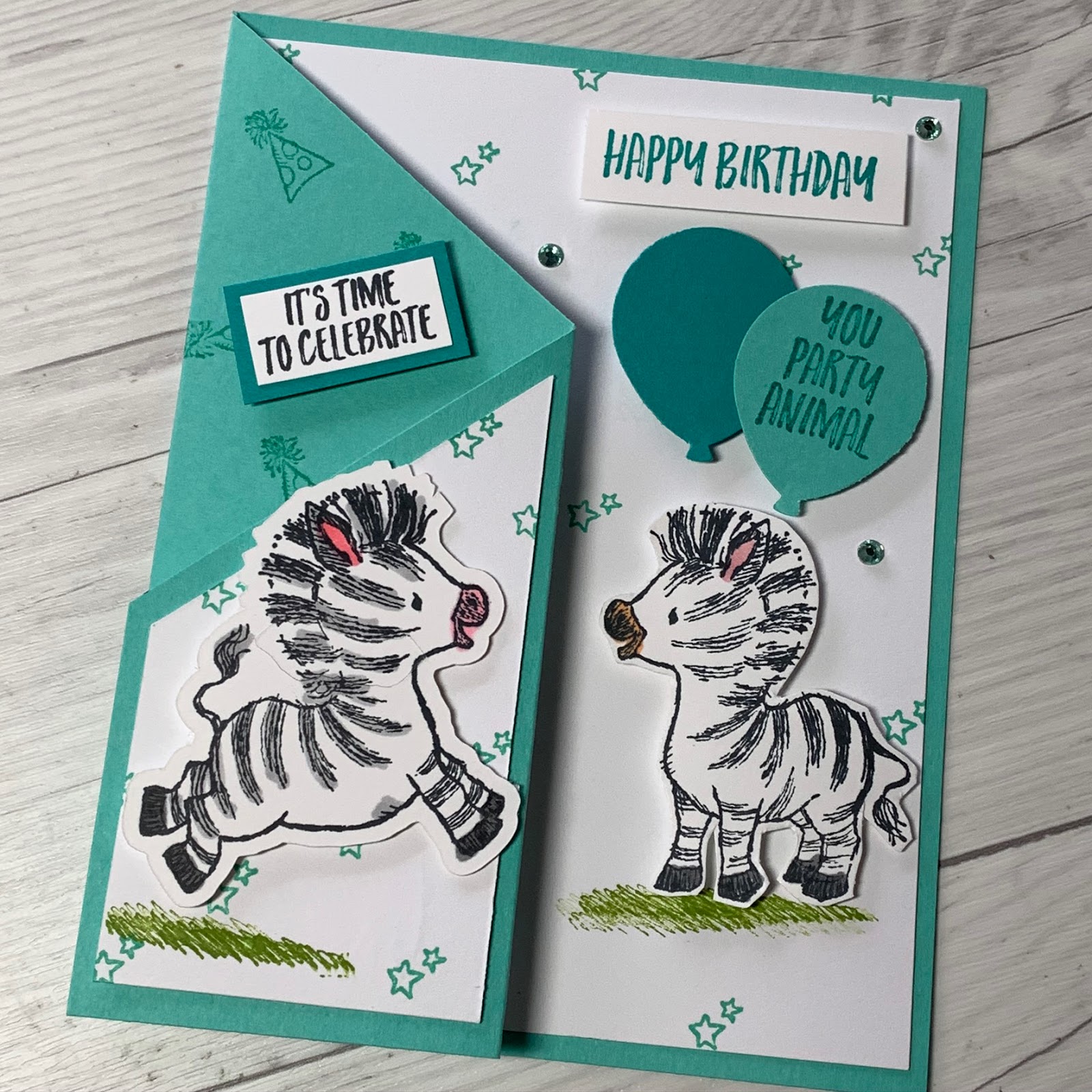 Zany Zebras Stamp Set for the cutest Birthday Cards Stamped Sophisticates
