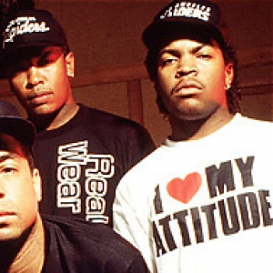 'I LOVE MY ATTITUDE' as worn by Ice Cube of N.W.A.(Niggas With Attitude) the first and most infamous gangsta rap band ever.  #PMRC PunkMetalRap.com