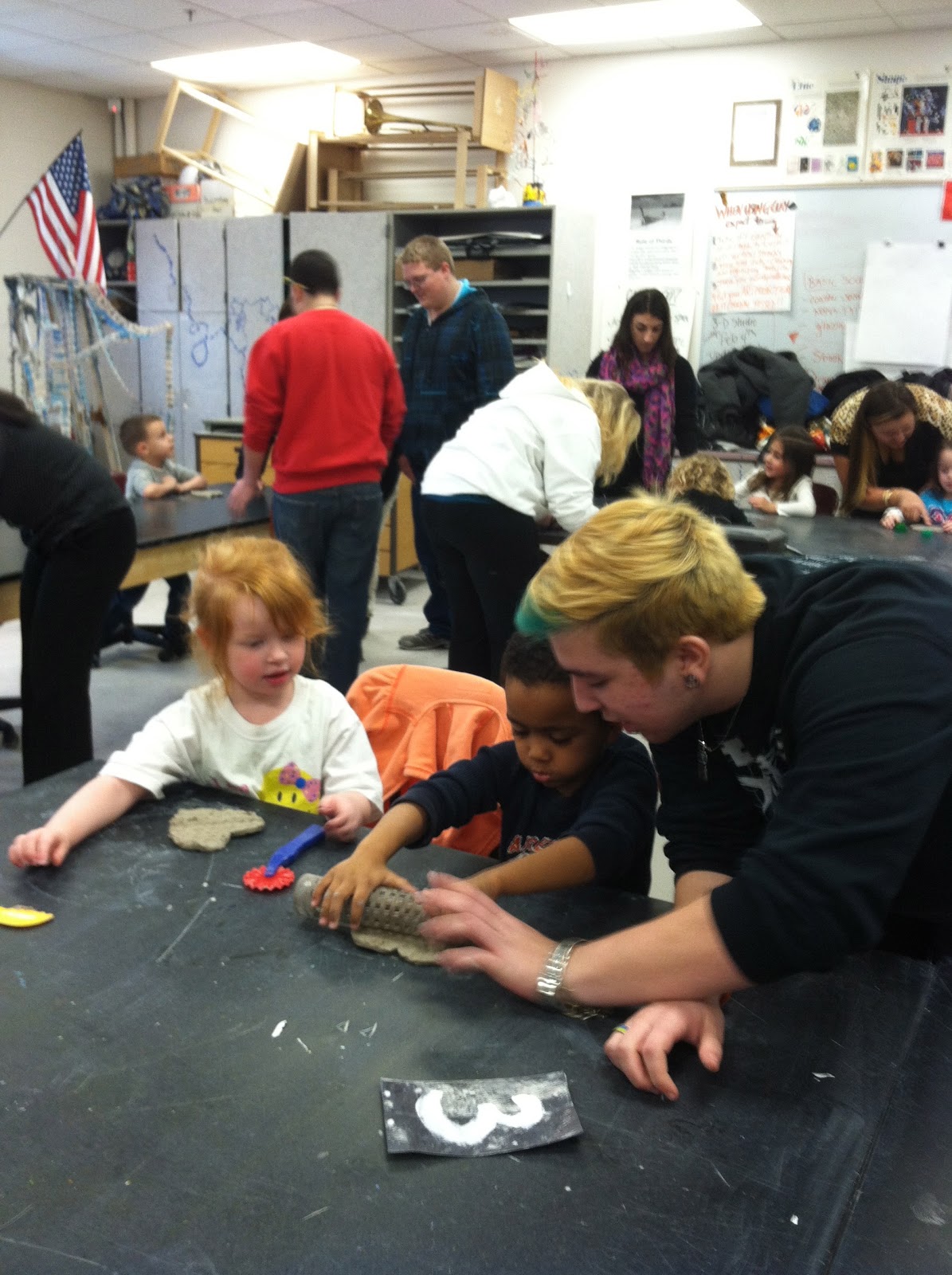 Per. 3 High School Students Using Their Ceramic Skills to Teach Pre