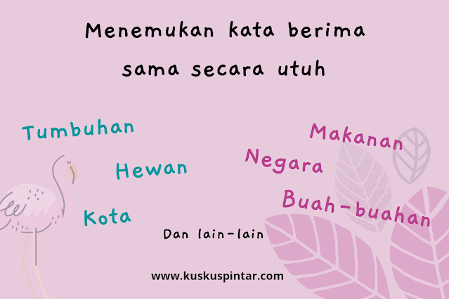 menemukan kata berima sama secara utuh