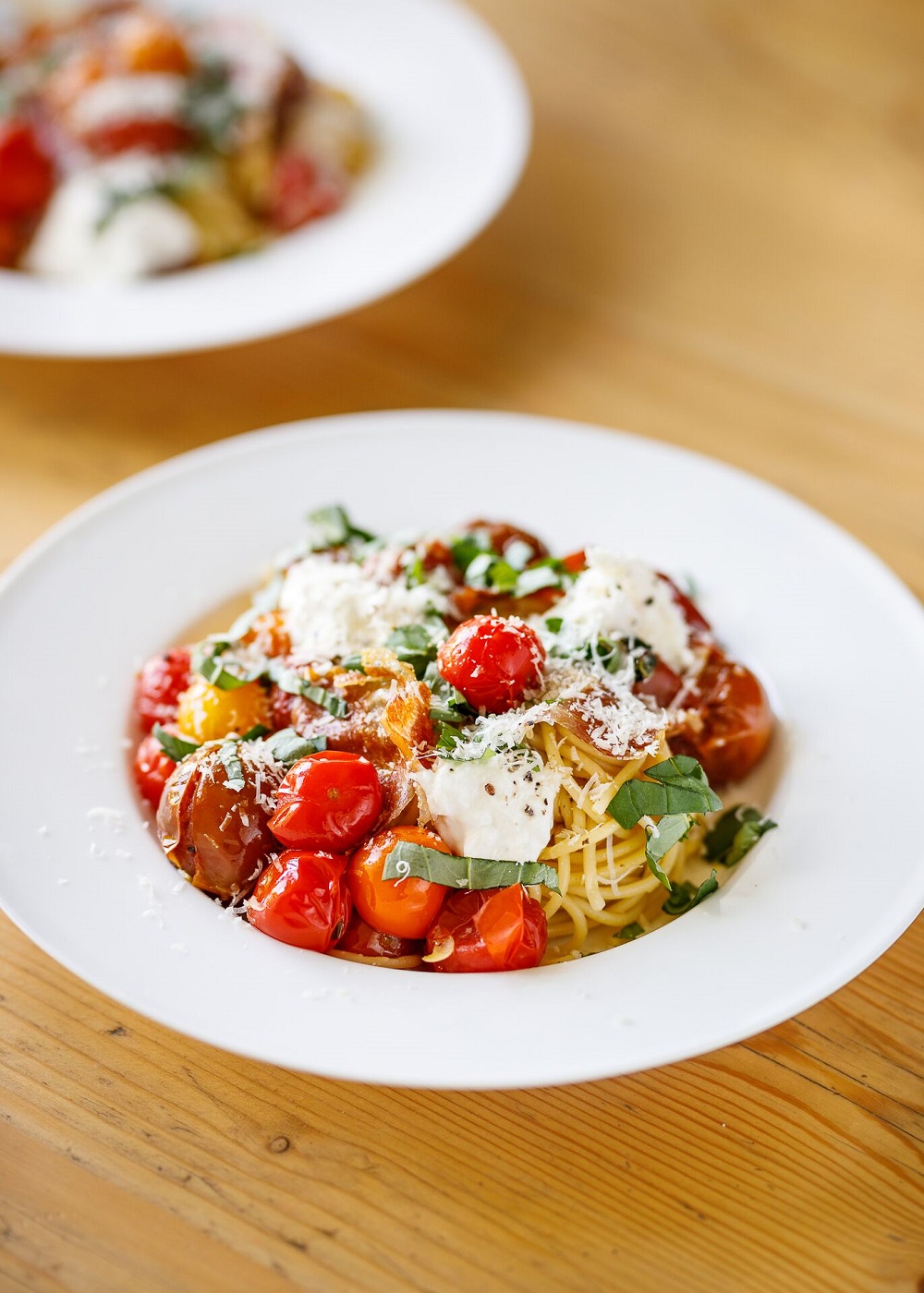 Isle Of Wight Roasted Tomato, Prosciutto And Burrata Spaghetti Claire's World
