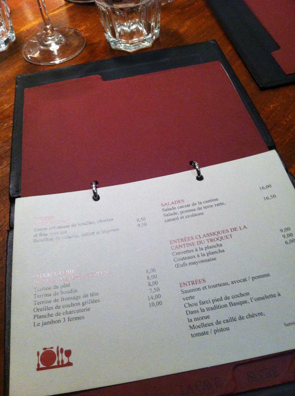 A Table Paris ! La cantine du troquet Paris 15