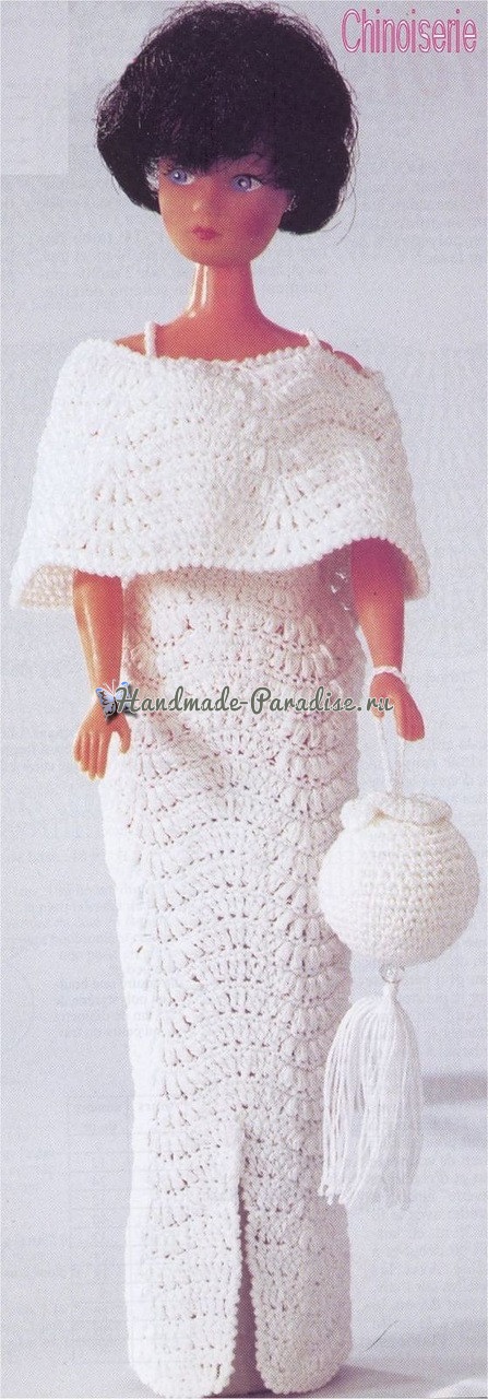 Вязаные платья для кукол. Журнал со схемами (10)