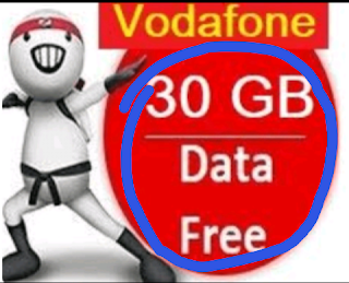 Vodafone 30GB Free 4G Internet Data For 30 Days