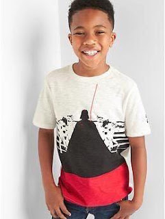 Áo thun Starwar hiệu G@pkids xịn dư made in Vietnam, size 4-18T.