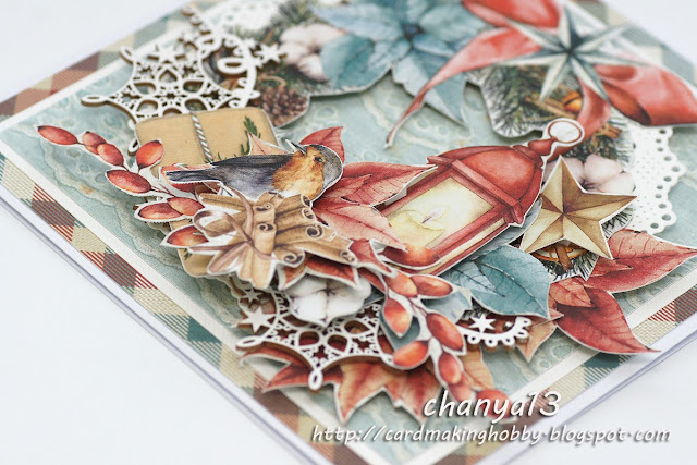 papier do scrapbookingu Home for Christmas papier do scrapbookingu Home for Christmas