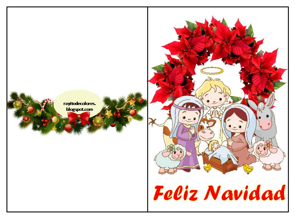 tarjeta de navidad para imprimir