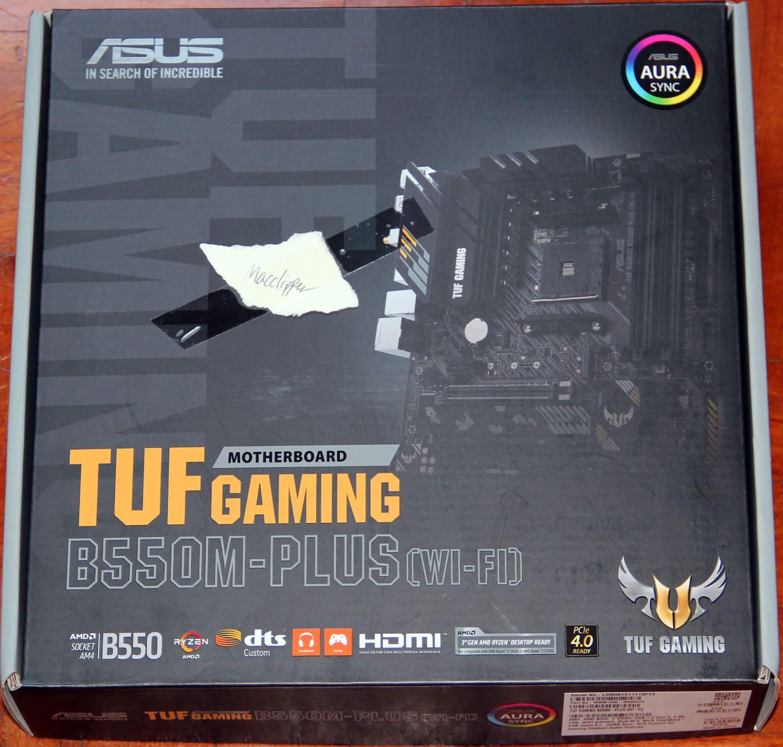 ASUS TUF Gaming B550M-Plus Gaming Socket AM4 Carte mère 