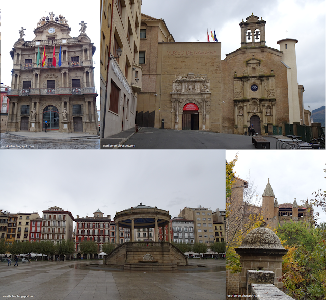 Plaza del ayuntamiento, museo de Navarra, Plaza del Rey, Muralla