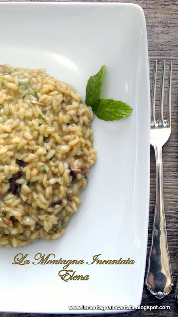 Risotto Con Funghi Secchi E Pesto Dello Chef Barbieri La Montagna Incantata